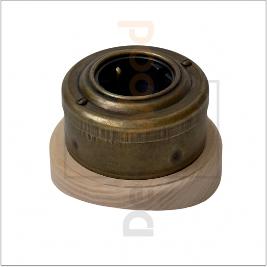 Накладка на бревно, 1 пост, под ретро электрику Vintage Brass, ясень Накладка на бревно, 1 пост, под ретро электрику Vintage Brass, ясень