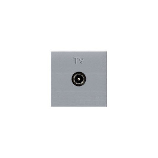 Розетка TV одиночная, ABB Zenit, цвет: серебристый Розетка TV одиночная, ABB Zenit, цвет: серебристый