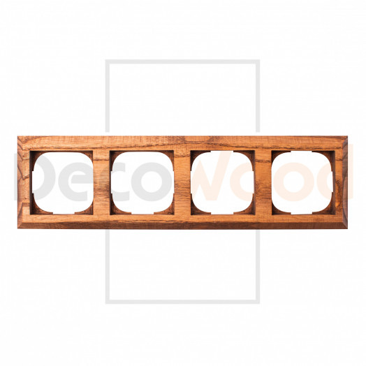 Накладка на бревно 4 поста для механизмов Jung, SE Atlas Design и ABB серии Basic 55 Накладка на бревно 4 поста для механизмов Jung, SE Atlas Design и ABB серии Basic 55