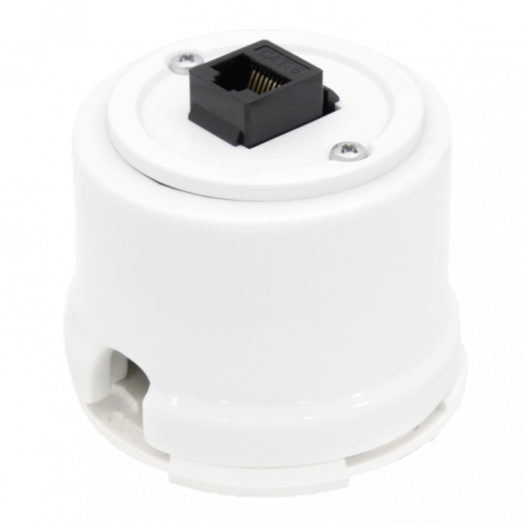 Розетка компьютерная RJ-45 Salvador, цвет: белый Розетка компьютерная RJ-45 Salvador, цвет: белый